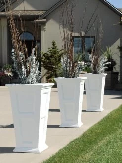 Fairfield Self-Watering Tall Patio Planters, 28” -Outdoor Garden Care Shop 39 342 106V tif