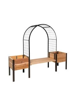 Cedar Bench Kit, Eco-Stained, 48" -Outdoor Garden Care Shop 3 4 crop 8613463 0005