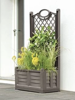Separate Flower Box With Trellis -Outdoor Garden Care Shop 3 4 crop 8613626 03V