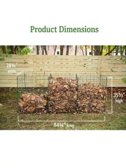 3-Bin Wire Composter 8 3-Bin Wire Composter -Outdoor Garden Care Shop 40 280 dims GSC