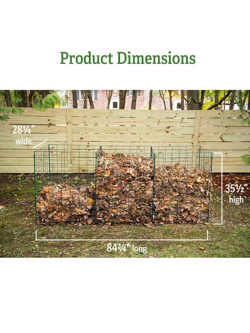 3-Bin Wire Composter 4 3-Bin Wire Composter - Image 4