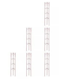 Stacking Tomato Ladders, Set Of 6 -Outdoor Garden Care Shop 40309 Red stacking tomato ladders set of 6 red tif