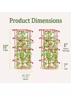 Tomato Cages, Set Of 4 12 Tomato Cages, Set Of 4 -Outdoor Garden Care Shop 8587040 1