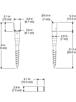 No-Dig Ground Screw For Mailpost -Outdoor Garden Care Shop 8587086 02V tif