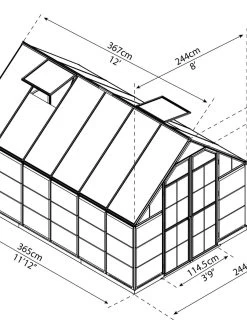 Canopia® By Palram Balance Greenhouse, 8' X 12' 19 Canopia® By Palram Balance Greenhouse, 8' X 12' -Outdoor Garden Care Shop 8588023 06V jpg