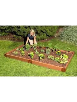 Classic Sienna Composite Raised Bed, 5-1/2" High With 2" Boards -Outdoor Garden Care Shop 8588260 01v