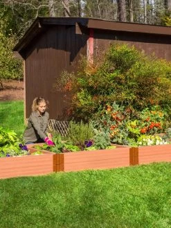 Classic Sienna Composite Raised Bed, 11" High With 2" Board -Outdoor Garden Care Shop 8588267 03V tif