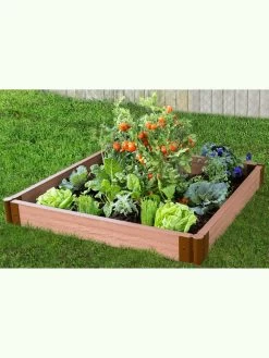 Classic Sienna Composite Raised Bed, 5-1/2" High With 2" Boards -Outdoor Garden Care Shop 8588270 02v