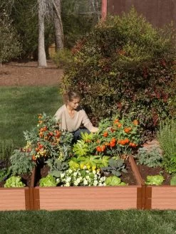 Classic Sienna Composite Raised Bed, 11" High With 2" Board -Outdoor Garden Care Shop 8588283 03V tif
