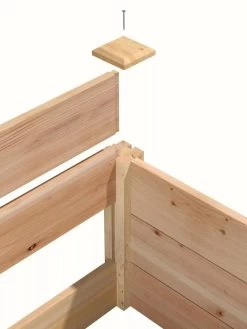 Cedar Raised Garden Bed, 4' X 4' X 6" 8 Cedar Raised Garden Bed, 4' X 4' X 6" -Outdoor Garden Care Shop 8591724 06V tif