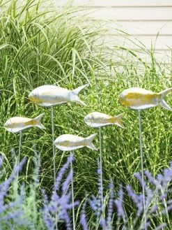 Fish Out Of Water Garden Stakes, Set Of 5 -Outdoor Garden Care Shop 8593672 9131 tif