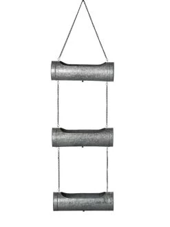 Galvanized Hanging Triple Planter 12 Galvanized Hanging Triple Planter -Outdoor Garden Care Shop 8595213 0005 tif