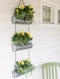 Galvanized Hanging Triple Planter 9 Galvanized Hanging Triple Planter -Outdoor Garden Care Shop 8595213 1108 tif