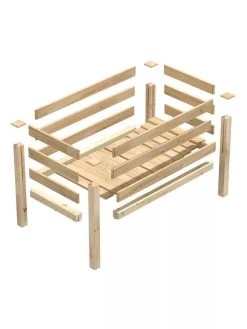 Elevated Cedar Garden Bed, 2' X 4' X 31" 10 Elevated Cedar Garden Bed, 2' X 4' X 31" -Outdoor Garden Care Shop 8596147 09V 3 4