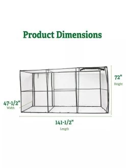 Crop Cage, 4' X 12' 7 Crop Cage, 4' X 12' -Outdoor Garden Care Shop 8596540 2