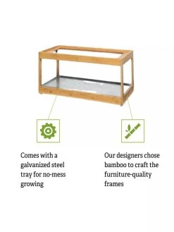 Low Bamboo LED Grow Light Garden 18 Low Bamboo LED Grow Light Garden -Outdoor Garden Care Shop 8597720 5