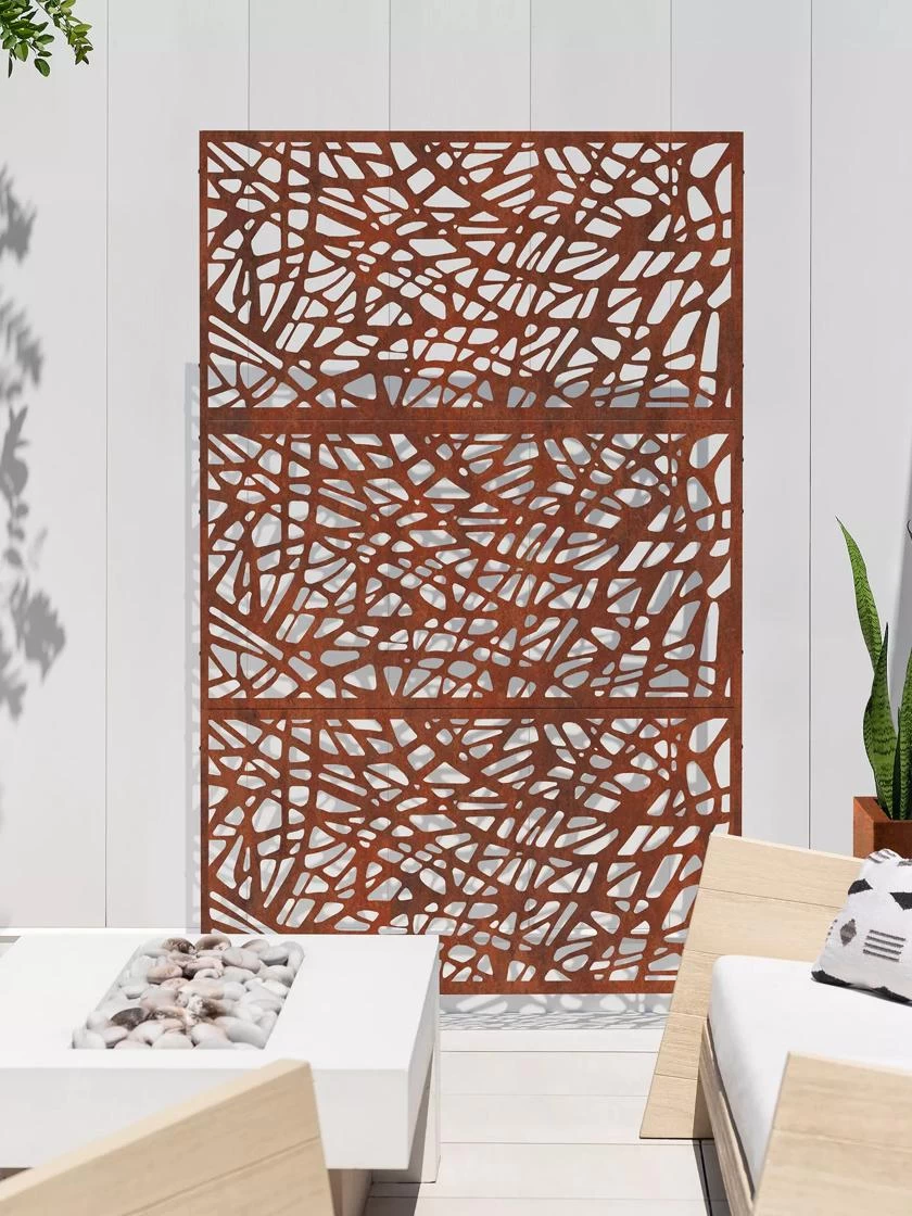 Veradek 3-Panel Privacy Screen Set, Web 1 Veradek 3-Panel Privacy Screen Set, Web