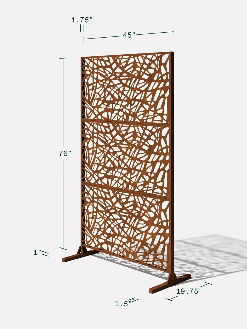 Veradek 3-Panel Privacy Screen Set, Web 7 Veradek 3-Panel Privacy Screen Set, Web - Image 7