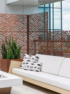 Veradek 2-Panel Privacy Screen Set, Flowleaf -Outdoor Garden Care Shop 8599212 06V tif