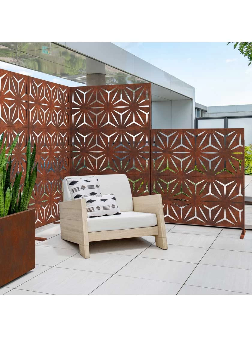 Veradek 2-Panel Privacy Screen Set, Star 6 Veradek 2-Panel Privacy Screen Set, Star - Image 6