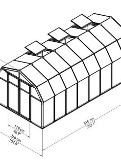 Canopia® By Palram Hobby Gardener Greenhouse, 8' 27 Canopia® By Palram Hobby Gardener Greenhouse, 8' -Outdoor Garden Care Shop 8599333 04V tif