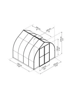 Canopia® By Palram Bella™ Greenhouse, 8' 33 Canopia® By Palram Bella™ Greenhouse, 8' -Outdoor Garden Care Shop 8599337 08v