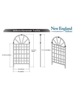 Savannah Composite Vinyl Trellis -Outdoor Garden Care Shop 8599769 03v