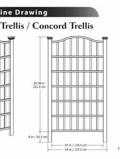 Concord Composite Vinyl Trellis 5 Concord Composite Vinyl Trellis -Outdoor Garden Care Shop 8599770 03V tif