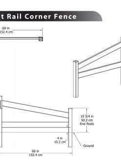 Split Rail Corner Vinyl Fence 5 Split Rail Corner Vinyl Fence -Outdoor Garden Care Shop 8599774 03V tif