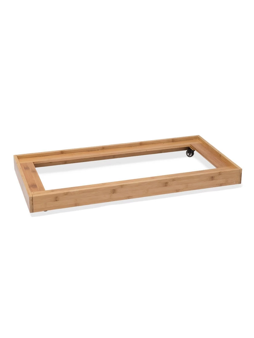 Bamboo Rolling Plant Tray 3 Bamboo Rolling Plant Tray - Image 3