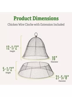 Chicken Wire Cloche With Extension 14 Chicken Wire Cloche With Extension -Outdoor Garden Care Shop 8600116 1