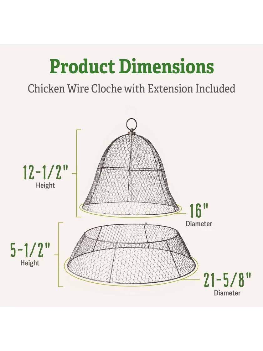 Chicken Wire Cloche With Extension 3 Chicken Wire Cloche With Extension - Image 3
