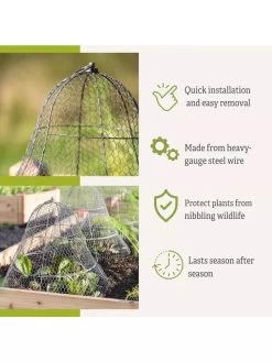 Chicken Wire Cloche With Extension 15 Chicken Wire Cloche With Extension -Outdoor Garden Care Shop 8600116 3