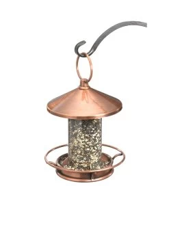 Classic Perch Bird Feeder With Copper Finish -Outdoor Garden Care Shop 8600195 02v