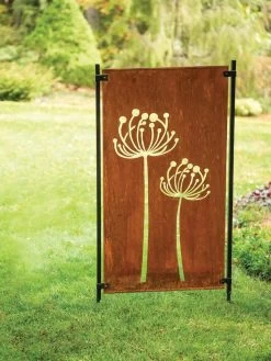 Queen Anne's Lace Corten Steel Screen -Outdoor Garden Care Shop 8609526 00526 tif