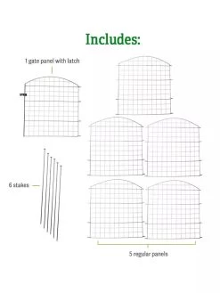 6 Panel Critter Fence With Gate 10 6 Panel Critter Fence With Gate -Outdoor Garden Care Shop 8609844 includes GSC