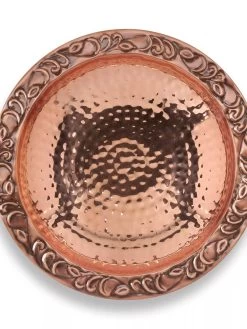 Copper Birdbath With Stake -Outdoor Garden Care Shop 8609876 02V jpg