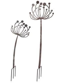 Queen Anne's Lace Garden Stake Set Of 2 7 Queen Anne's Lace Garden Stake Set Of 2 -Outdoor Garden Care Shop 8610210 8091 tif