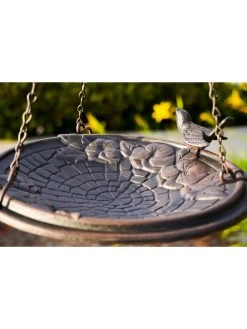 Floral Motif Hanging Birdbath 5 Floral Motif Hanging Birdbath -Outdoor Garden Care Shop 8610562 01v