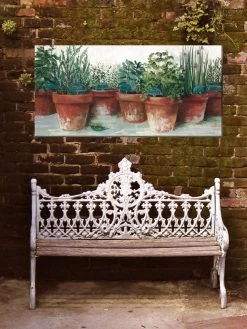 Kitchen Herbs Outdoor Wall Art