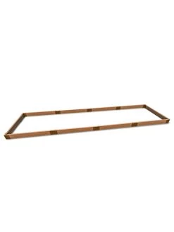 Classic Sienna Composite Raised Bed, 5-1/2" High With 2" Boards -Outdoor Garden Care Shop 8610837 01v