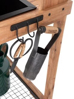 Dynamic Acacia Potting Bench With Soil Reservoir -Outdoor Garden Care Shop 8611009 004