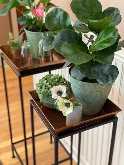 Square Nesting Plant Stands With Trays, Set Of 2 8 Square Nesting Plant Stands With Trays, Set Of 2 -Outdoor Garden Care Shop 8611014 3651 tif