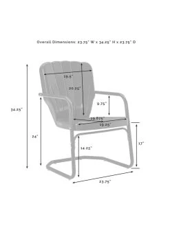 Crosley Ridgeland 3-piece Outdoor Bistro Set -Outdoor Garden Care Shop 8611594 10v