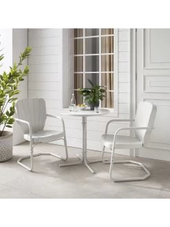 Crosley Ridgeland 3-piece Outdoor Bistro Set -Outdoor Garden Care Shop 8611594 wt 37v