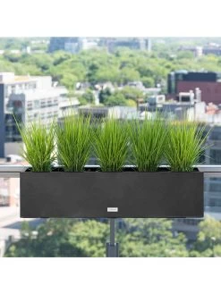 Veradek Metallic Series Railing Planters -Outdoor Garden Care Shop 8611610 05v