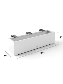 Veradek Metallic Series Railing Planters -Outdoor Garden Care Shop 8611610 28v