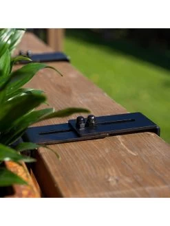 Veradek Metallic Series Corten Steel Railing Planters -Outdoor Garden Care Shop 8611611 01v