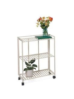 Oslo 2-Tier Plant Stand With Folding Shelves -Outdoor Garden Care Shop 8611766 4747 tif