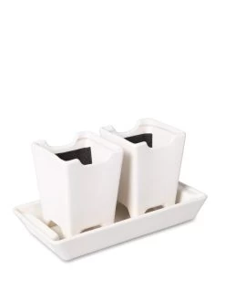 Stoneware Self-Watering Windowsill Planters, Set Of 2 -Outdoor Garden Care Shop 8611890 5658 tif